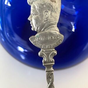 Vintage President John F. Kennedy spoon on the handle.